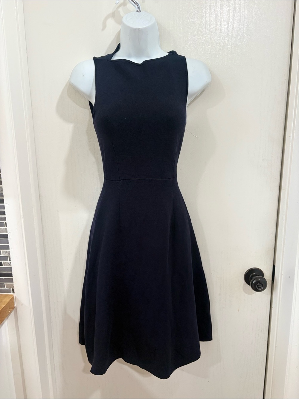 Lark & Ro Sleeveless Black Fit-and-Flare Dress